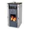 Imagen de producto: Estufa de Pellets SANNOVER Negro/Blanco, Ecodesign 2022 Clase A+